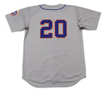 TOMMIE AGEE New York Mets 1969 Away Majestic Baseball Throwback Jersey - BACK