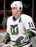 KEVIN DINEEN 1986 Home CCM Hartford Whalers Jersey - ACTION