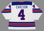 JOHN CARLSON 2014 USA Nike Olympic Throwback Hockey Jersey - BACK