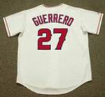 VLADIMIR GUERRERO Anaheim Angels 2004 Home Majestic Throwback Baseball Jersey - BACK