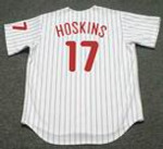 RHYS HOSKINS Philadelphia Phillies Home Majestic Baseball Jersey - BACK