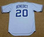 BRUCE BENEDICT Atlanta Braves 1982 Majestic Cooperstown Retro Baseball Jersey - BACK