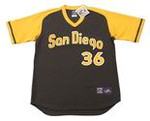 GAYLORD PERRY San Diego Padres 1979 Away Majestic Baseball Throwback Jersey - FRONT