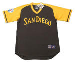 DAVE WINFIELD San Diego Padres 1976 Away Majestic Baseball Throwback Jersey - FRONT