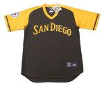 WILLIE DAVIS San Diego Padres 1976 Away Majestic Baseball Throwback Jersey - FRONT
