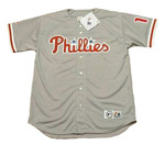 RHYS HOSKINS Philadelphia Phillies Away Majestic Baseball Jersey - FRONT