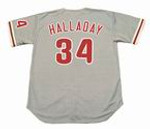 ROY HALLADAY Philadelphia Phillies 2010 Away Majestic Throwback Baseball Jersey - BACK