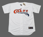 CARLOS CORREA Houston Colt .45's 1960's Home Majestic Baseball Throwback Jersey - FRONT