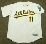 RON CEY Oakland Athletics 1987 Home Majestic Baseball Throwback Jersey - FRONT