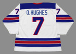 QUINN HUGHES 2019 USA Nike Throwback Hockey Jersey - BACK