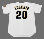 TONY EUSEBIO Houston Astros 1994 Home Majestic Baseball Throwback Jersey - BACK