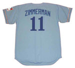 RYAN ZIMMERMAN Montreal Expos 1969 Away Majestic Throwback Baseball Jersey - BACK