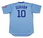 LEON DURHAM Chicago Cubs 1981 Away Majestic  Throwback Baseball Jersey - BACK