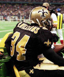 RICKY WILLIAMS New Orleans Saints 1999 Throwback Home NFL Football Jersey - ACTION