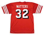 RICKY WATTERS San Francisco 49ers 1994 Throwback Home NFL Football Jersey - BACK