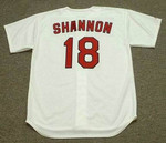 MIKE SHANNON St. Louis Cardinals 1967 Majestic Cooperstown Throwback Home Baseball Jersey - Back