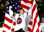 CAMMI GRANATO 1998 USA Nike Olympic Throwback Hockey Jersey - ACTION