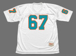 BOB KUECHENBERG Miami Dolphins 1972 Throwback NFL Football Jersey - FRONT