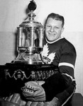 TURK BRODA Toronto Maple Leafs 1940's CCM Vintage Throwback NHL Hockey Jersey - ACTION