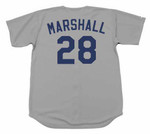 MIKE MARSHALL Los Angeles Dodgers 1974 Away Majestic Throwback Baseball Jersey - BACK
