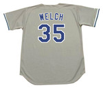 BOB WELCH Los Angeles Dodgers 1981 Away Majestic Baseball Throwback Jersey - BACK