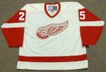 JOHN OGRODNICK Detroit Red Wings 1985 CCM Vintage Throwback NHL Hockey Jersey - FRONT