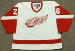 JOEY KOCUR Detroit Red Wings 1989 Home CCM Throwback Hockey Jersey - FRONT