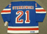 PETE STEMKOWSKI New York Rangers 1972 Away CCM Throwback NHL Hockey Jersey - BACK