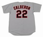 IVAN CALDERON Chicago White Sox 1990 Majestic Throwback Away Baseball Jersey - BACK