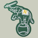 JASON GIAMBI Oakland Athletics 2002 Away Majestic Throwback Baseball Jersey - CREST