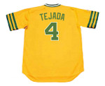 MIGUEL TEJADA Oakland Athletics 1974 Majestic Throwback Baseball Jersey - BACK