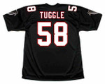 JESSIE TUGGLE Atlanta Falcons 1994 Home Throwback NFL Football Jersey - BACK