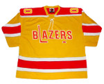 BERNIE PARENT Philadelphia Blazers 1973 WHA Throwback Hockey Jersey - FRONT