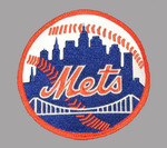 NEW YORK METS 1970's Away Majestic Customized Baseball Throwback Jersey - SLEEVE CREST