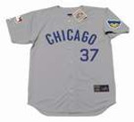 TED ABERNATHY Chicago Cubs 1969 Away Majestic Throwback Baseball Jersey - FRONT