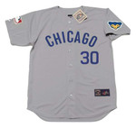 KEN HOLTZMAN Chicago Cubs 1969 Away Majestic Throwback Baseball Jersey - FRONT