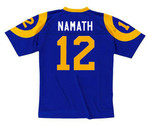 JOE NAMATH Los Angeles Rams 1977 Home Throwback NFL Football Jersey - BACK