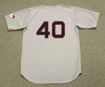 KEN HARRELSON Boston Red Sox 1969 Away Majestic Throwback Baseball Jersey - BACK