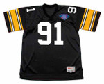 KEVIN GREENE Pittsburgh Steelers 1994 Throwback Home NFL Football Jersey - FRONT