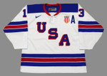 COLE CAUFIELD 2020 USA Nike Throwback Hockey Jersey - FRONT