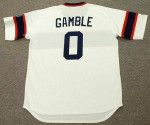 OSCAR GAMBLE Chicago White Sox 1985 Home Majestic Throwback Baseball Jersey - BACK