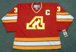 PAT QUINN Atlanta Flames 1976 CCM Throwback Away NHL Hockey Jersey