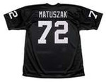 JOHN MATUSZAK Oakland Raiders 1976 Throwback Home NFL Football Jersey - BACK