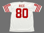 JERRY RICE San Francisco 49ers 1988 Throwback Away NFL Football Jersey - BACK