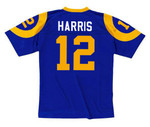 JAMES HARRIS Los Angeles Rams 1974 Home Throwback NFL Football Jersey - BACK