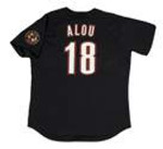 MOISES ALOU Houston Astros 2001 Alternate Majestic Baseball Throwback Jersey - BACK