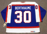 DANIEL BERTHIAUME Winnipeg Jets 1987 Away CCM Throwback NHL Hockey Jersey - BACK