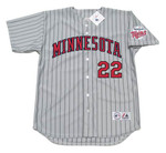 BRAD RADKE Minnesota Twins 2004 Majestic Throwback Away Baseball Jersey - FRONT