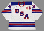 LUKE HUGHES 2022 USA Nike White Throwback Hockey Jersey - FRONT