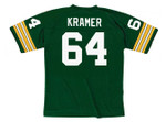 JERRY KRAMER Green Bay Packers 1960's Throwback NFL Football Jersey - BACK